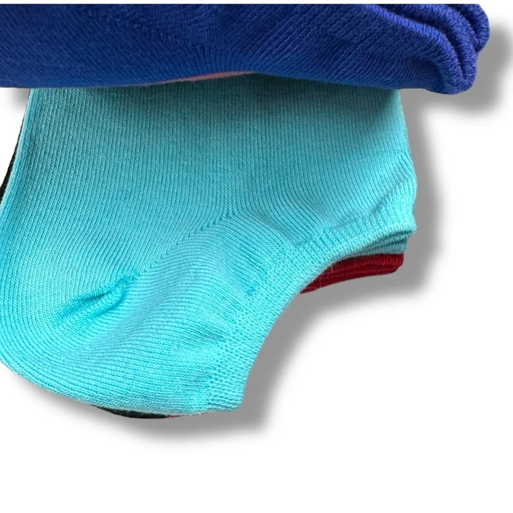 HUE Womens Cotton Sock Liner One Size Fits Most No Show Socks Multicolor 12 Pair